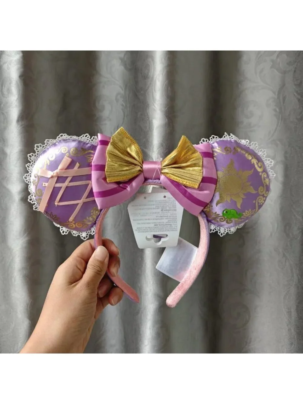 Disney.Parks Rapunzel Tangled Pascal Minnie Mickey Ears Headband NWT